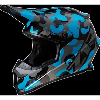 Helma na motorku Z1R HLMT RISE CAMO MODRÁ (0110-6089) (Velikost: XL) 0110-6089