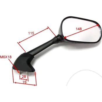 Motodíl Zpětné zrcátko JMP ZR 0288 černý pravý 2H863566