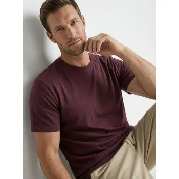 Sinsay - Bavlněné tričko Basic - kaštanová - 289HL-83X - 289HL-83X-XL