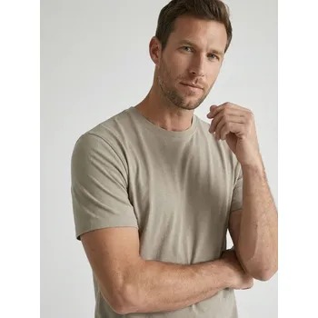 Sinsay - Bavlněné tričko Basic - béžová - 289HL-80X - 289HL-80X-XL