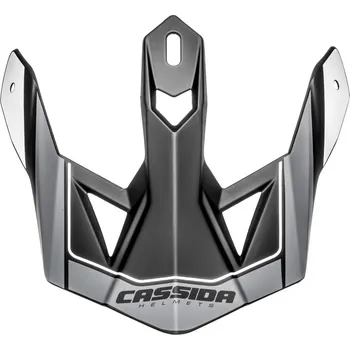 Motodoplněk kšilt pro přilby Cross Pro 2, CASSIDA (šedá matná/černá/bílá) NEMÁ
