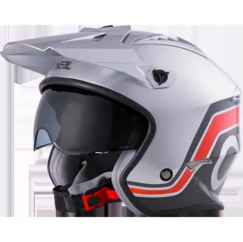 Helma na motorku Přilba O´Neal Volt V1 stříbrná/černá (Velikost: S) 0631-105