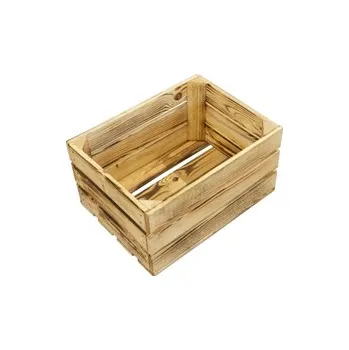 Úložný box Dřevěná bedýnka 40x30x21 cm, opalovaná