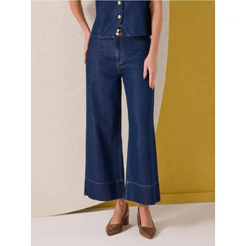 Sinsay - Džíny wide leg - námořnická modrá - 219HC-95J - 219HC-95J-38