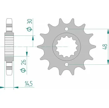 Nářadí na motocykly Ocelové standardní přední kolo AFAM 20602 - 530 20602-14