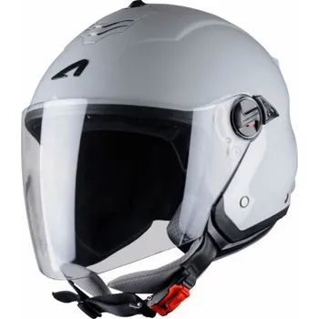 Helma na motorku Moto přilba ASTONE MINIJET S světle šedá (Velikost: M) MCF_7373
