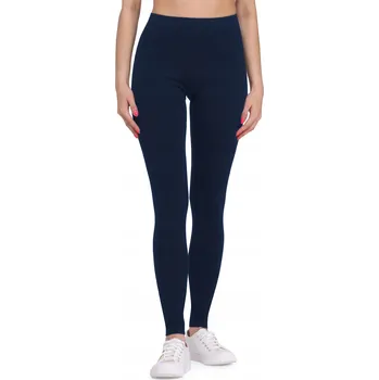 Dámské legíny Dámské legíny dlouhé legíny viskóza BLV50-147 Tmavě modrá XS