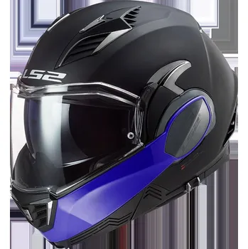 Helma na motorku LS2 FF900 VALIANT II HAMMER MATT BLACK BLUE (509002126) (Velikost: 2XL) 2H709620