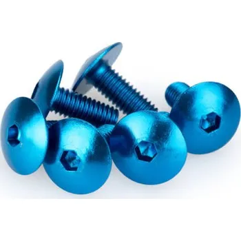 Motodoplněk Šrouby PUIG ANODIZED 0611A modrá M6 x 15mm (6ks) 0611A