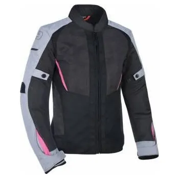 Moto bunda Bunda IOTA 1.0 AIR, OXFORD, dámská (černá/šedá/růžová) 8