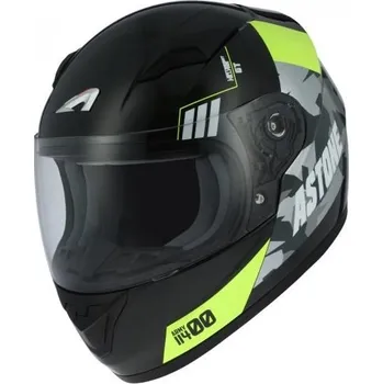 Helma na motorku Dětská moto přilba ASTONE GTK KID army černo/žlutá (Velikost: S) MCF_9512