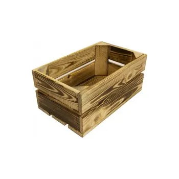 Úložný box Dřevěná bedýnka 32x20x14 cm, opalovaná