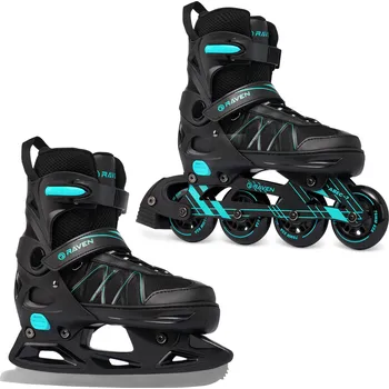 RAVEN Nastavitelné brusle Raven Expert 2v1 ZELENÁ|ČERNÁ