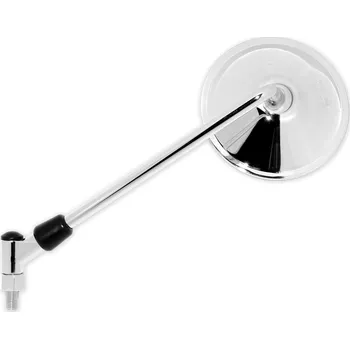 Zrcátko pro motocykl zpětné zrcátko chromové (závit pravý M10), Q-TECH, L=P SUZUKI GSF 400 Bandit 1991-1992