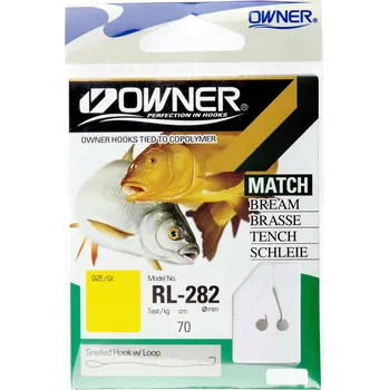 Rybářský háček Háčky s návazcem, s protihrotem Owner RL-282 9 ks