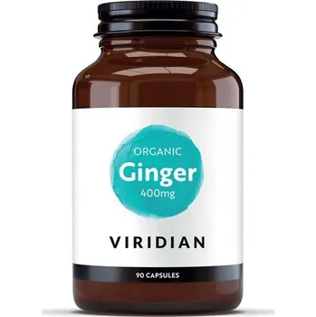 Zdraví VIRIDIAN nutrition Organic Ginger 400mg 90 kapslí - EXP. 01/2026