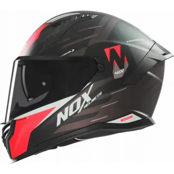 Helma na motorku Nox Integrální helma N401 Crower Černá Červená XL