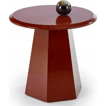 Konferenční stolek Konferenční stolek Halmar kulatý 50 x 50 x 47 cm bordó, odstíny červené