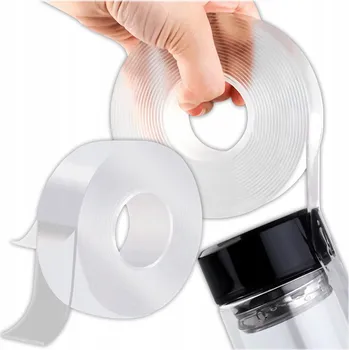 OBOUSTRANNÁ NANO PÁSKA 5m/3cm OPAKOVANĚ POUŽITELNÁ SILNÁ MONTÁŽNÍ LEPICÍ PÁSKA 5m