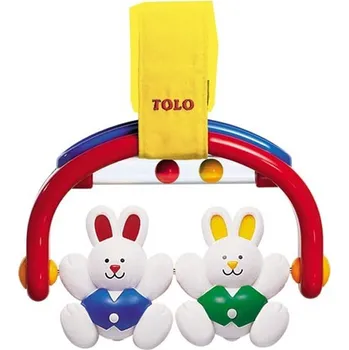 Dětská houpačka TOLO TOYS - ZÁVĚSNÁ HOUPAČKA KRÁLÍČCI