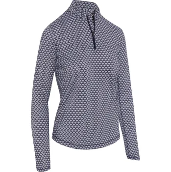 Dámské tričko CALLAWAY Scarf Geo Top dámské tričko modro-bílé Velikost oblečení: S + Dárková krabička týček