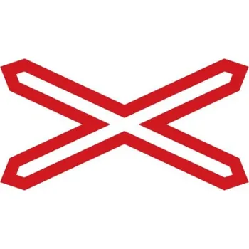 Dopravní značka VakoShop Dopravní značka A32a - Výstražný kříž pro železniční přejezd jednokolejný 1200mm