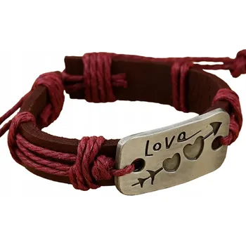 Náramek Náramek Heart Arrow - Bordová KP-33136