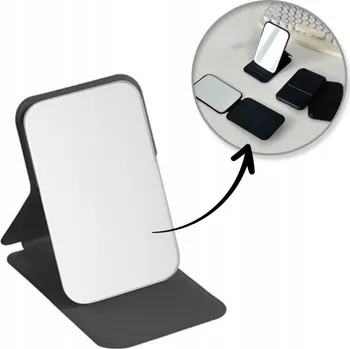 Kosmetické zrcátko Kapesní zrcátko černé Ecarla