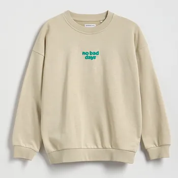 Chlapecká mikina Reserved - Mikina oversized - béžová - 614HR-08X - 614HR-08X-140