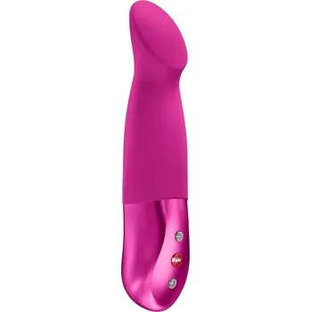 Vibrátor Fun Factory Stronic Sundaze Magenta, silikonový přirážecí vibrátor na bod G 17 x 3,5 cm