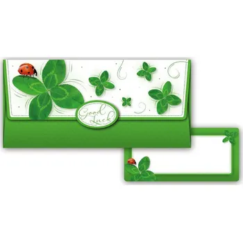 Obálka Obálka na peníze sr 55-030 W PRANI_W_148, čtyřlístek