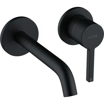 Vodovodní baterie KLUDI - Nova Fonte Umyvadlová baterie pod omítku, 2-otvorová instalace, matná černá 202443915