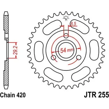 Řetězová sada pro motocykl Řetězová rozeta JT JTR 255-39 39 zubů, 420 HONDA Z 50 J Monkey 1979-1985