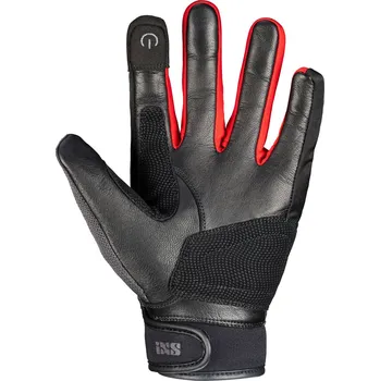 Sport Klasické rukavice iXS EVO-AIR X40464 černo-tmavě šedo-červená L X40464-392-L