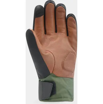 Moto rukavice rukavice TROOP 4, RACER (černá/khaki, vel. XL) (Velikost: S) TROOP 4-047