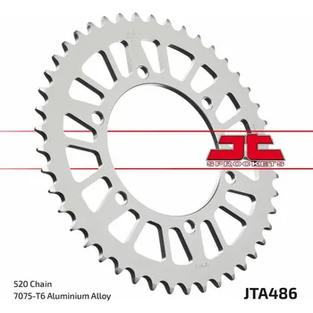 Nářadí na motocykly JT SPROCKETS Hliníkové ultralehké zadní kolo 486 - 520 JTA486.42BLK