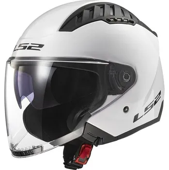 Helma na motorku LS2 OF600 COPTER GLOSS WHITE 306001002-MASTER