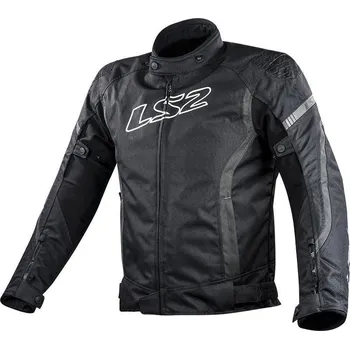 Moto bunda LS2 GATE MAN JACKET BLACK DARK GREY (64050F0107) (Velikost: L) 64050F0107