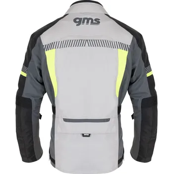 Moto bunda 3v1 Cestovní bunda GMS EVEREST ZG55010 šedo-černo-žlutá 2XL ZG55010-835-2XL