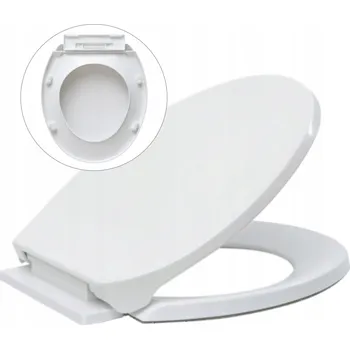 WC sedátko WC SEDÁTKO SAMOSKLÁPĚCÍ ODEPÍNACÍ UNIVERZÁLNÍ BÍLÉ TOALETNÍ PRKÉNKO