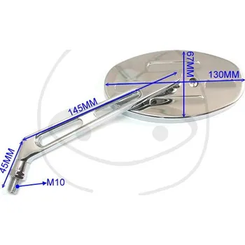 Zrcátko pro motocykl Zpětné zrcátko JMT ZR 1030 chrom pravý 2H731389