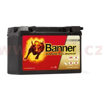 Auto-moto 9Ah baterie, 120A, pravá BANNER Running Bull AGM BACKUP 150x88x106 AUX9