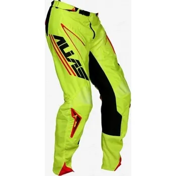 Moto kalhoty Motokrosové kalhoty ALIAS MX A1 ANALOGUE černé/chartreuse 2063-301 (Velikost: 32) MCF_9223