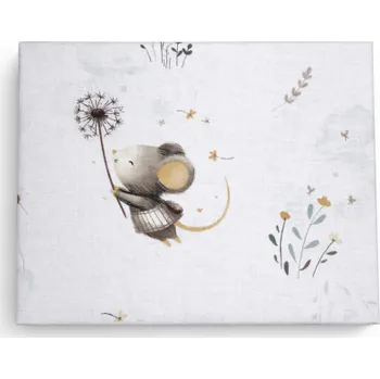 Prostěradlo Bavlněné prostěradlo do postýlky, Malá myška