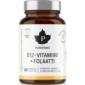 Zdraví Puhdistamo Vitamin B12 Folate 60 tablet