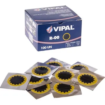 Duše na kolo VIPAL R00, Záplaty na duše 30mm - 100 ks, 02-03-37