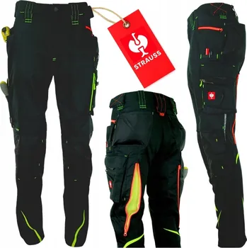 Pracovní obuv Dlouhé pracovní kalhoty Engelbert Strauss ochranné do pasu Specto černo-žluté vel.