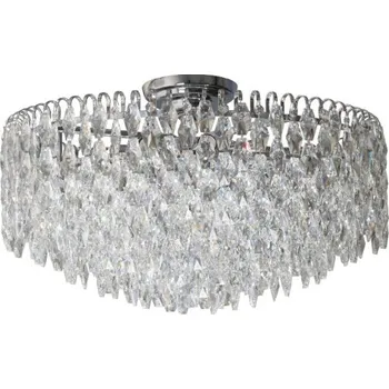 Křišťálové stropní svítidlo s lesklou povrchovou úpravou do obýváku nad pohovku BURANO E14