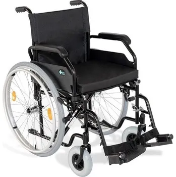 Invalidní vozík Ocelový invalidní vozík RF-1 Cruiser, černý, 48 cm