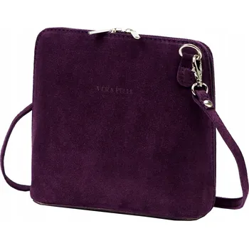 Barberinis kabelka z pravé kůže fialová